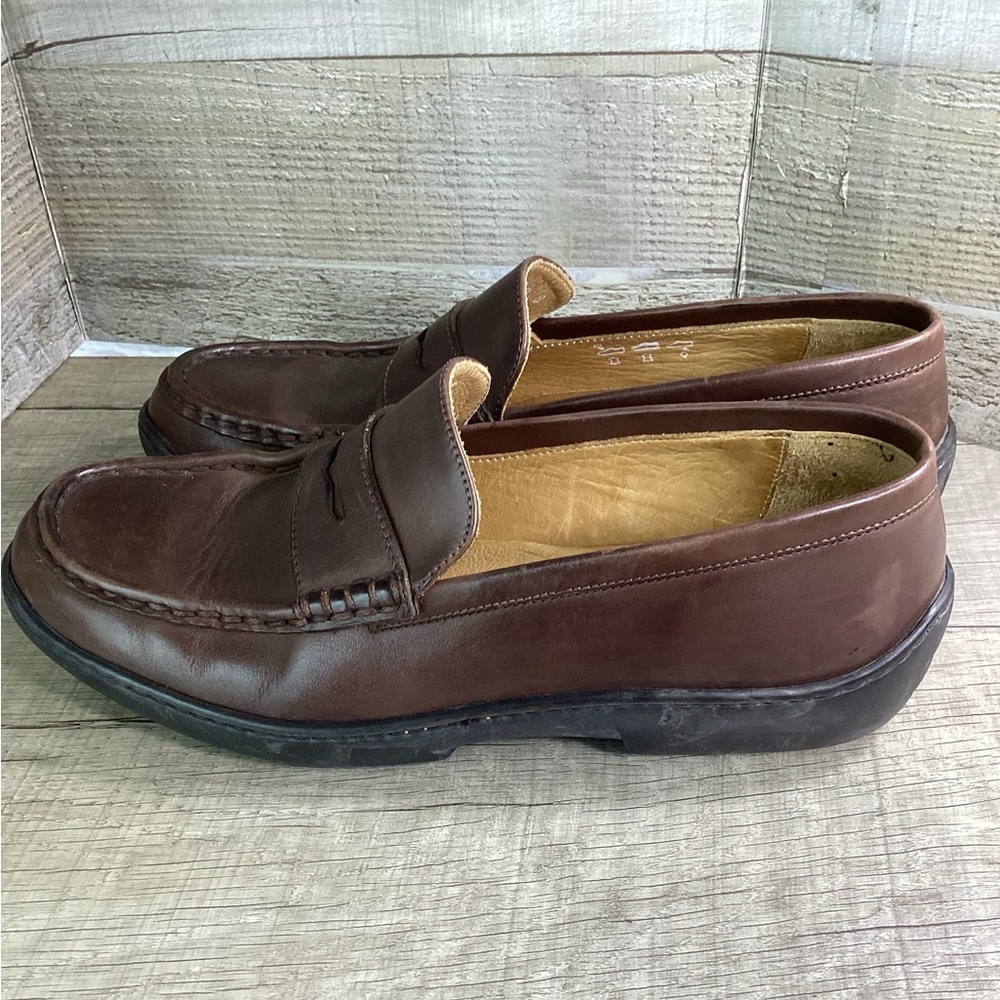 Ralph Lauren brown leather penny loafers size 8